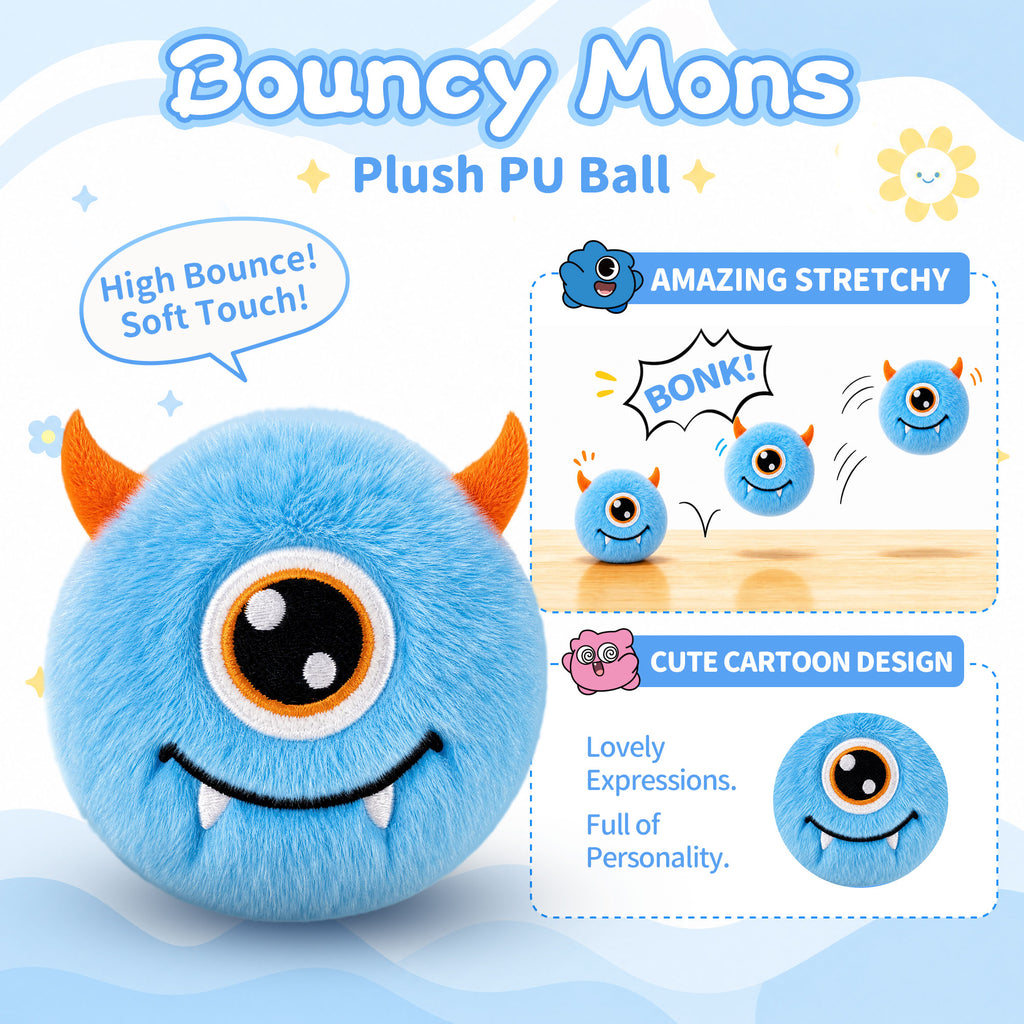 Jelliemon Bouncy Blue Monster 001