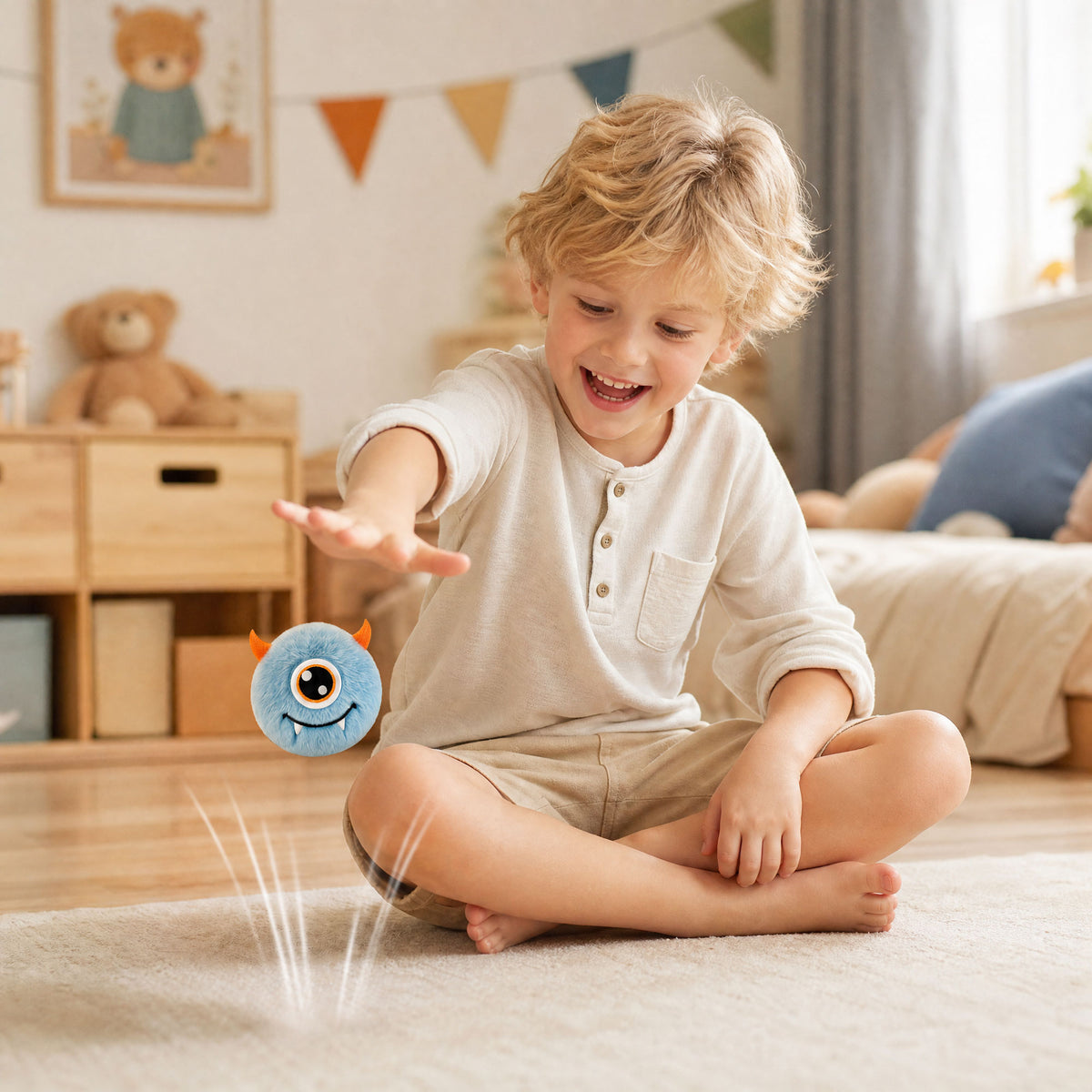 Jelliemon Bouncy Blue Monster 001