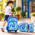 Kids School Bag with Strolley and wheel Javi