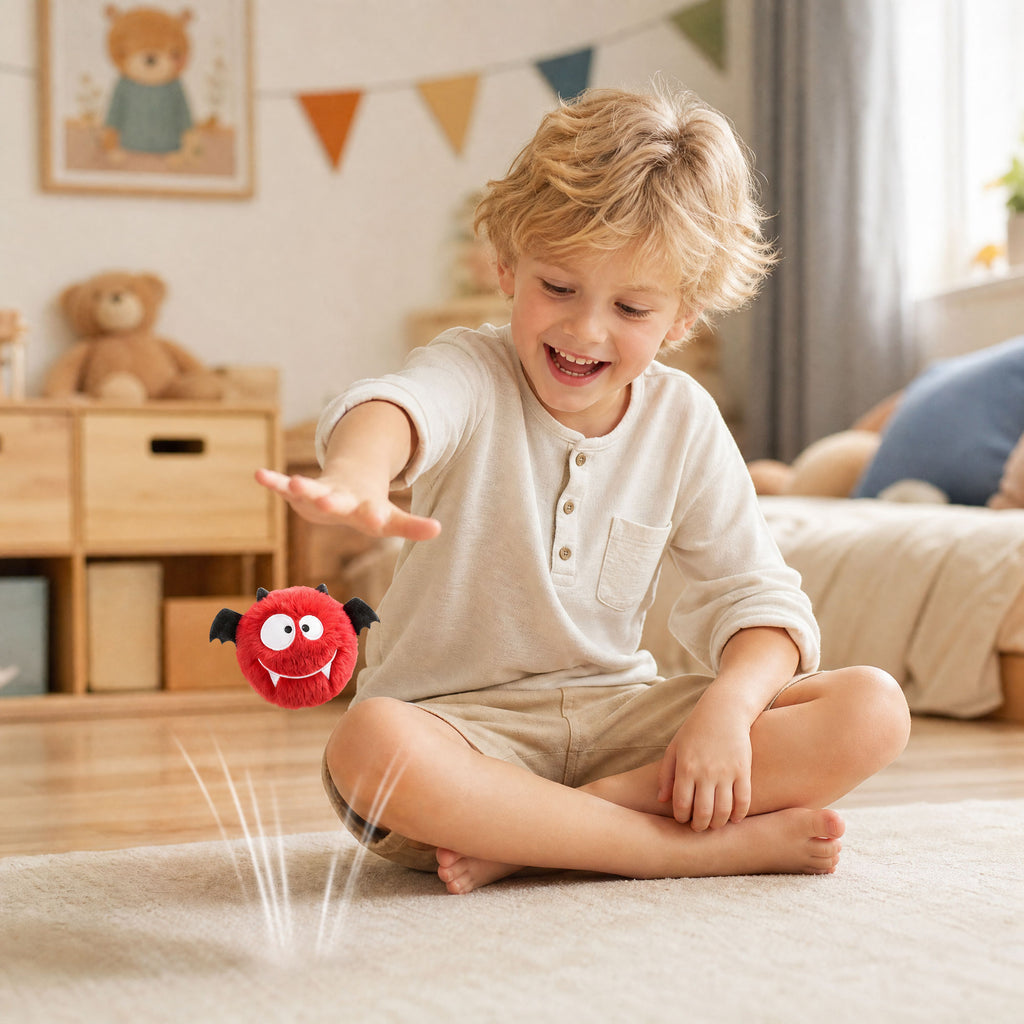Jelliemons Bouncy Devil Bat Red 004