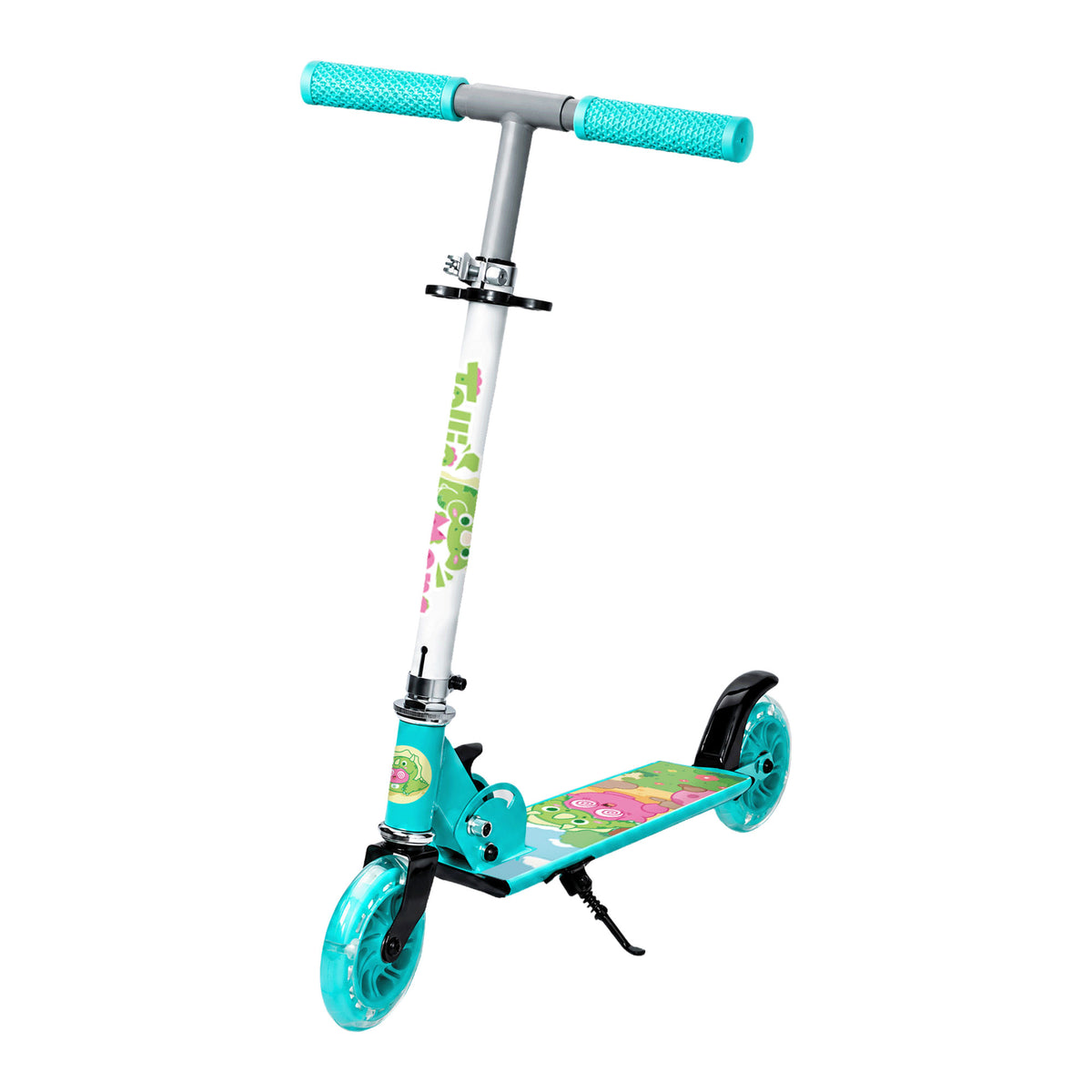 Dino Themed Kick Scooter with LED Wheels - Poe