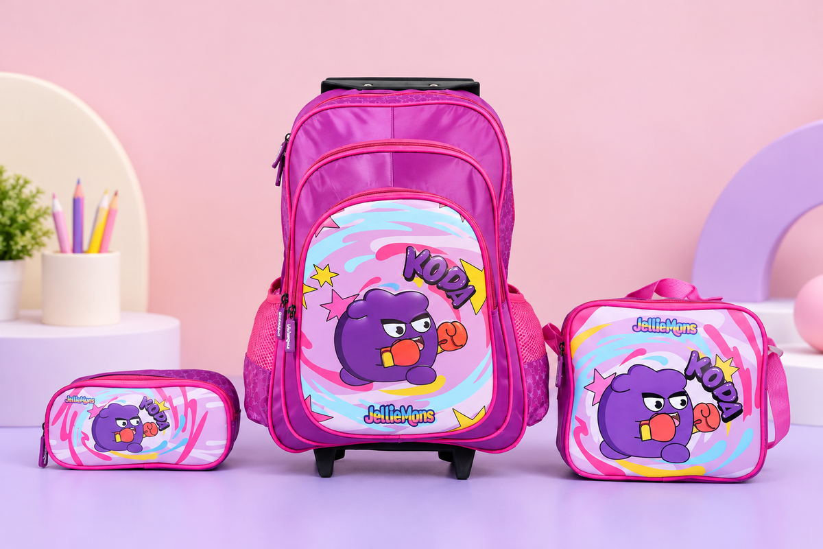 Kids School Bag with Strolley and wheel Poe
