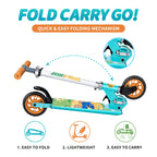 Dino Themed Kick Scooter without LED Wheels - Javi