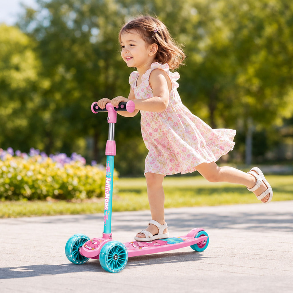 Space Themed Kick Scooters with LED Wheels - Javi