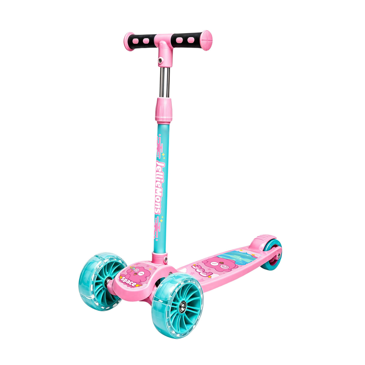 Space Themed Kick Scooters with LED Wheels - Javi