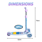 Space Themed Kick Scooters with LED Wheels - Poe