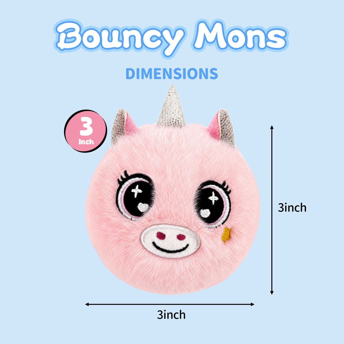 Jelliemons Bouncy Unicorn Pink 012